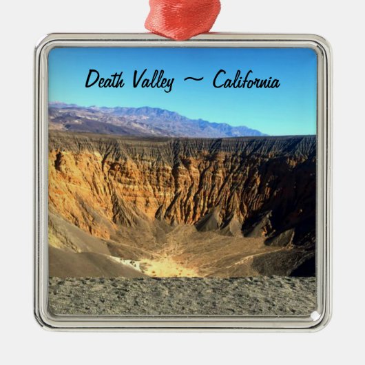 Death Valley California Kerstmis Metalen Ornament (Voorkant)