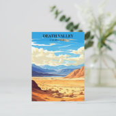 Death Valley. California Retro Vintage Briefkaart (Staand voorkant)
