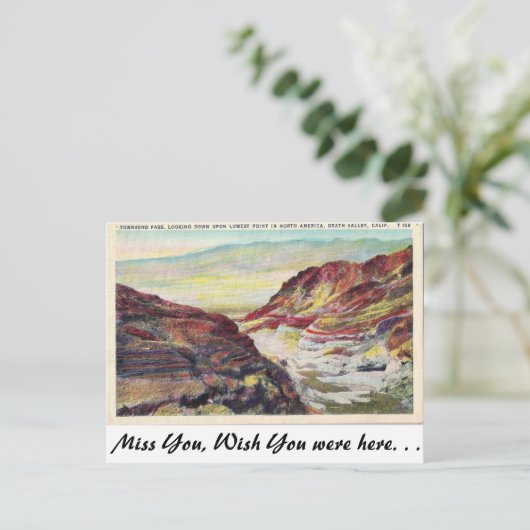 Death Valley, Californië Briefkaart (Staand voorkant)