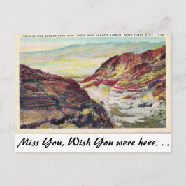 Death Valley, Californië Briefkaart