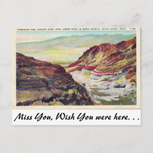 Death Valley, Californië Briefkaart