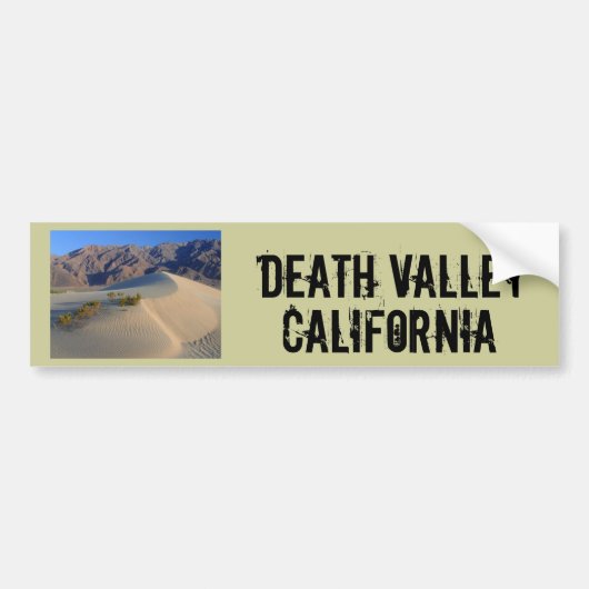 Death Valley Californië Bumpersticker (Voorkant)