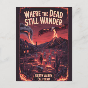 Death Valley Californië Geest Western Poster Briefkaart