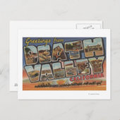 Death Valley, Californië - grote Letter-scènes Briefkaart (Voorkant / Achterkant)