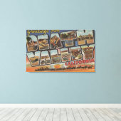 Death Valley, Californië - grote Letter-scènes Canvas Afdruk (Insitu (Houten vloer))