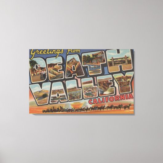 Death Valley, Californië - grote Letter-scènes Canvas Afdruk (Voorkant)