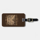 Death Valley Californië voelt de hitte Bagagelabel (Voorkant horizontaal)