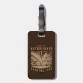 Death Valley Californië voelt de hitte Bagagelabel (Achterkant verticaal)