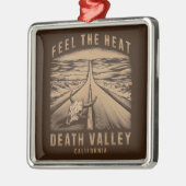 Death Valley Californië voelt de hitte Metalen Ornament (Links)