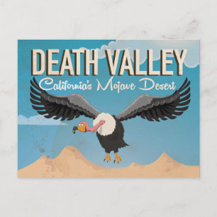 Death Valley Cartoon vintage-poster Briefkaart