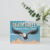 Death Valley Cartoon vintage reisposter Briefkaart (Staand voorkant)