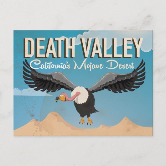 Death Valley Cartoon vintage reisposter Briefkaart (Voorkant)