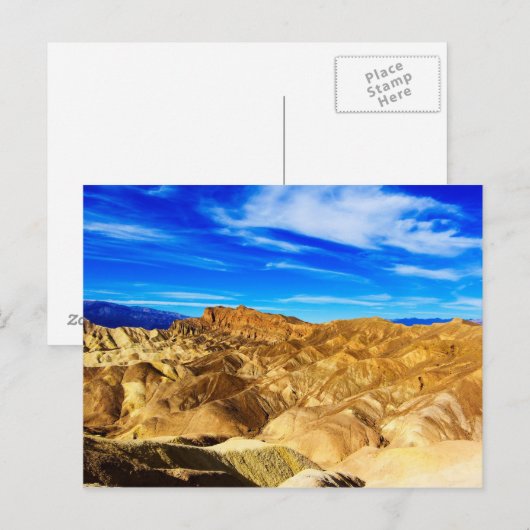 Death Valley Desert Briefkaart (Voorkant / Achterkant)