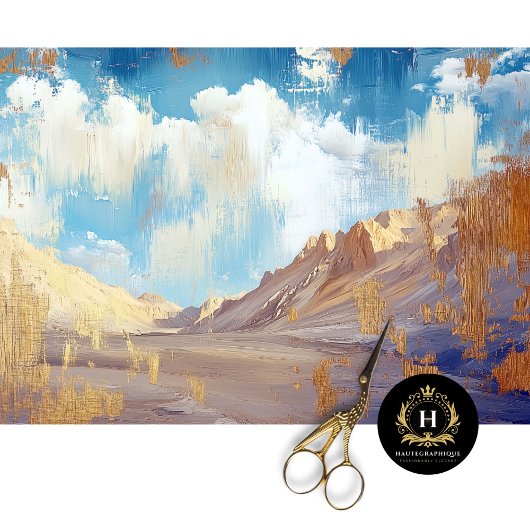 Death Valley Desert California Travel Decoupage Tissuepapier