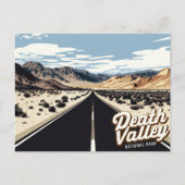 Death Valley Highway Desert Art Briefkaart (Voorkant)