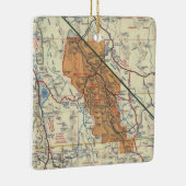 Death Valley  Map Keramisch Ornament (Rechts)