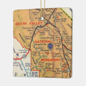 Death Valley  Map Keramisch Ornament (Links)