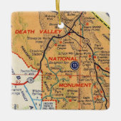 Death Valley  Map Keramisch Ornament (Voorkant)