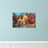 Death Valley Mountains Canvas Afdruk (Insitu (Houten vloer))