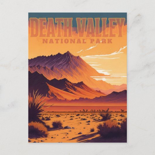 Death Valley Nationaal Park Briefkaart (Voorkant)