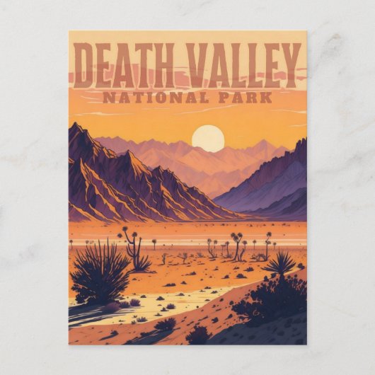 Death Valley Nationaal Park Briefkaart (Voorkant)