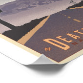 Death Valley Nationaal Park Litho Kunstwerk Poster (Hoek)