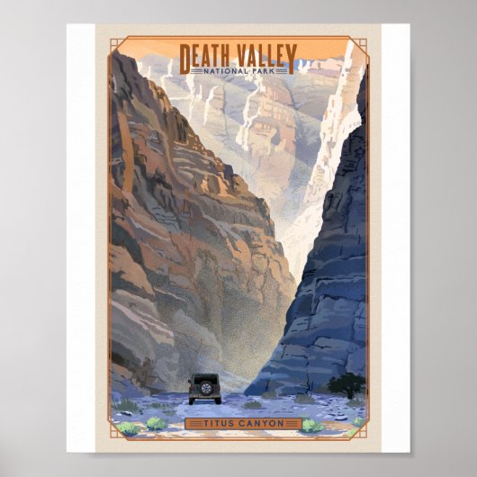 Death Valley Nationaal Park Litho Kunstwerk Poster (Voorkant)