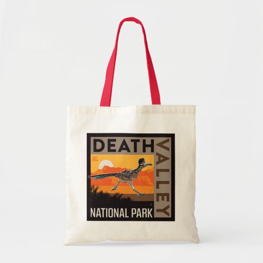 Death Valley Nationaal Park | Roadrunner Tote Bag (Voorkant)