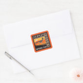 Death Valley Nationaal Park | Roadrunner Vierkante Sticker (Envelop)
