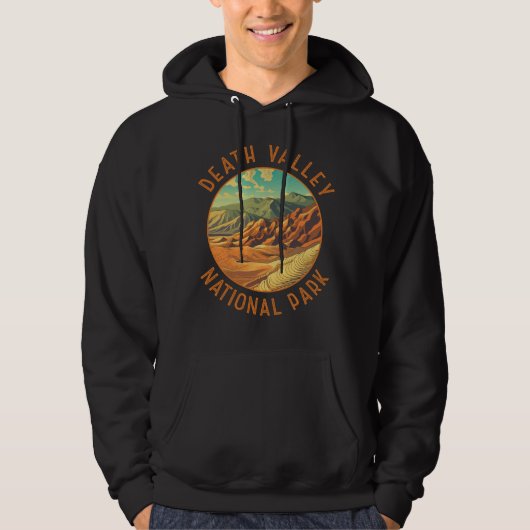 Death Valley National Park Art Noodcirkel Hoodie (Voorkant)
