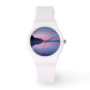 Death Valley National Park. Badwater bij zonsopgan Horloge