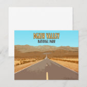 Death Valley National Park California Flat Kaart (Voorkant / Achterkant)