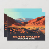 Death Valley National Park California Poppies Briefkaart (Voorkant / Achterkant)