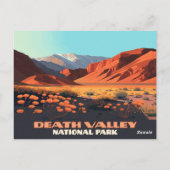 Death Valley National Park California Poppies Briefkaart (Achterkant)