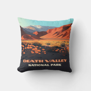 Death Valley National Park California Poppies Kussen