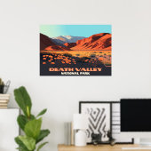 Death Valley National Park California Poppies Poster (Thuiskantoor)