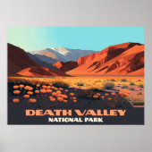 Death Valley National Park California Poppies Poster (Voorkant)