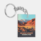 Death Valley National Park California Poppies Sleutelhanger (Voorkant Links)