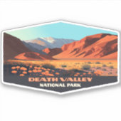 Death Valley National Park California Poppies Sticker (Voorkant)