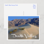 Death Valley National Park, California Post Card Briefkaart (Voorkant / Achterkant)