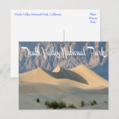 Death Valley National Park, California Post Card Briefkaart (Voorkant / Achterkant)