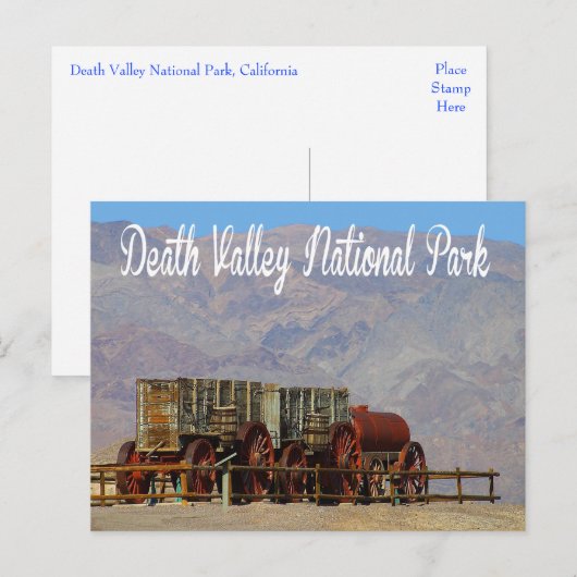 Death Valley National Park, California Post Card Briefkaart (Voorkant / Achterkant)