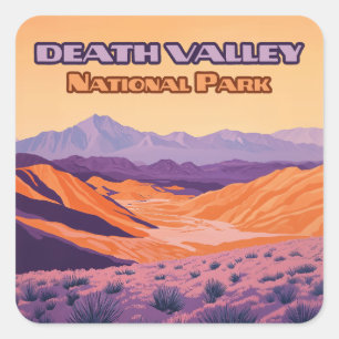 Death Valley National Park Californië - Nevada Vierkante Sticker