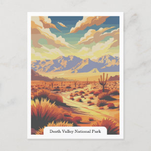Death Valley National Park, Californië, Verenigde  Briefkaart