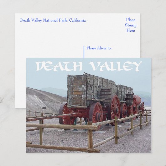 Death Valley National Park, Californië - VS Briefkaart (Voorkant / Achterkant)