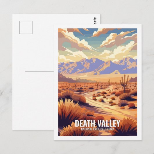 Death Valley National Park, Californië, VS Briefkaart (Voorkant / Achterkant)
