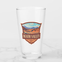 Death Valley National Park Illustratie Retro Glas