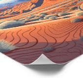 Death Valley National Park Illustratie Retro Poster (Hoek)