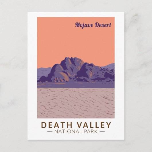 Death Valley National Park Mojave Woestijn Reizen Briefkaart (Voorkant)