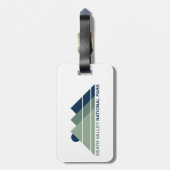 Death Valley National Park Mountain Sun Bagagelabel (Achterkant verticaal)